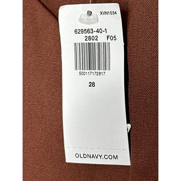 NWT Old Navy women's brown high rise pixie plus size 28 - Picture 7 of 12